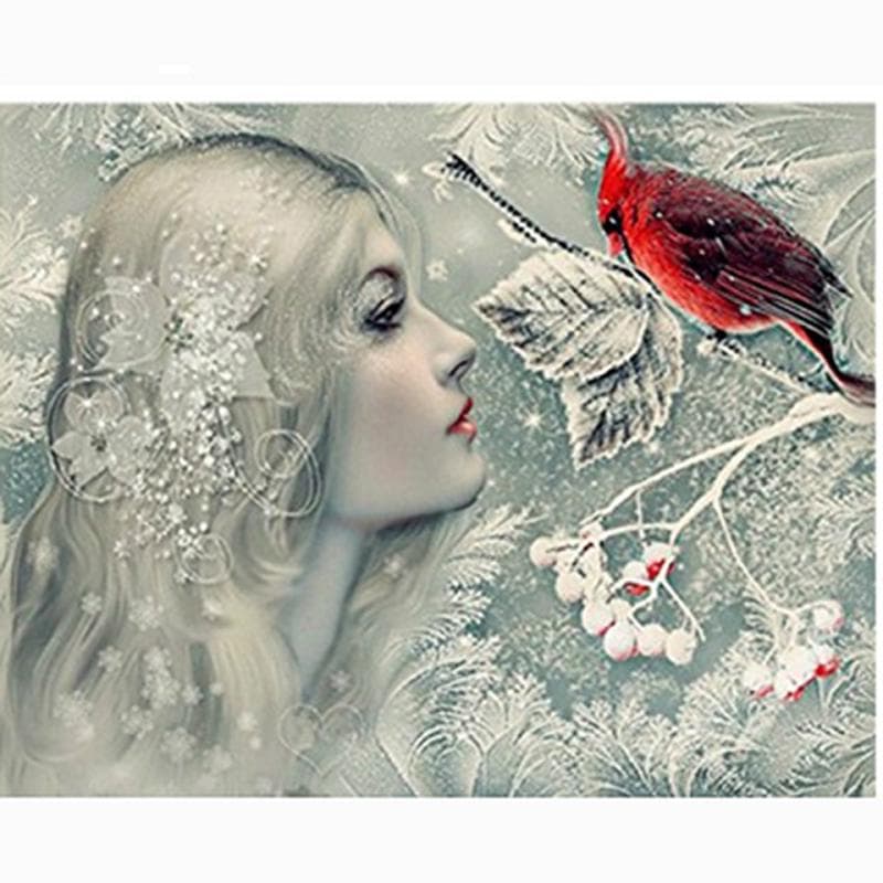 Diamond Painting Cross Stitch White Goddess 3D Diamond Embroidery Rhinestone Mosaic Home Decor 20X30CM