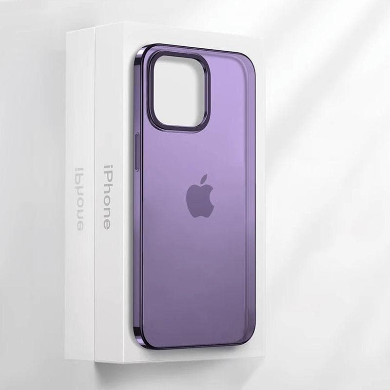 Applicable To IPhone14 Ultra-thin Frosted Mobile Phone Case Apple 15 Promax High Transparency Anti-fall PC Hard Case 13 Protection Case Apple 15Plus