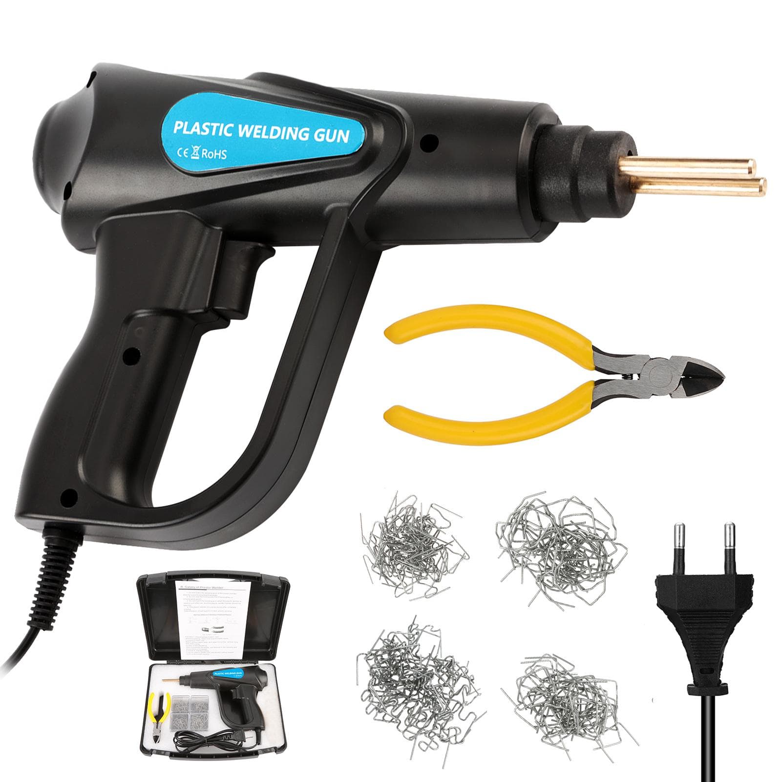70W Plastic Welder Garage Tools Handy Hot Staplers Machine PVC Plastic Repairing Machine Car Bumper Repair EU PLUG
