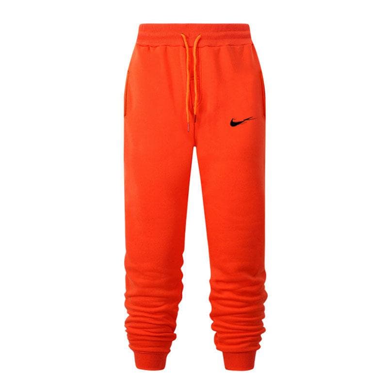 Men's Autumn and Winter Casual Pants Sports Pants Men's Pants Jogging Pants Hip Hop Street Pants XL orange
