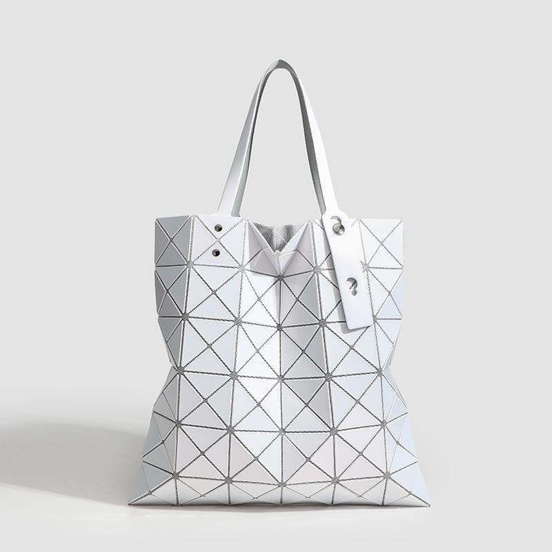 Fashionable New Geometric Diamond-shaped Bag, Single-shoulder Handbag, Checkered Bag, Commuter Bag