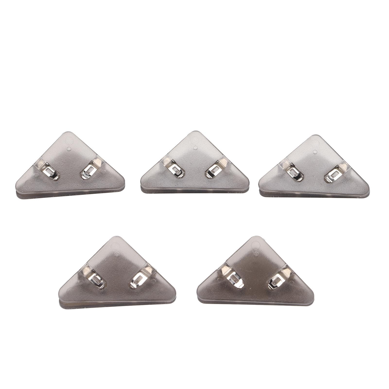 5pcs Paper Clips Triangular Portable Durable Fixing Tool for Test Paper Notes DocumentsBlack black