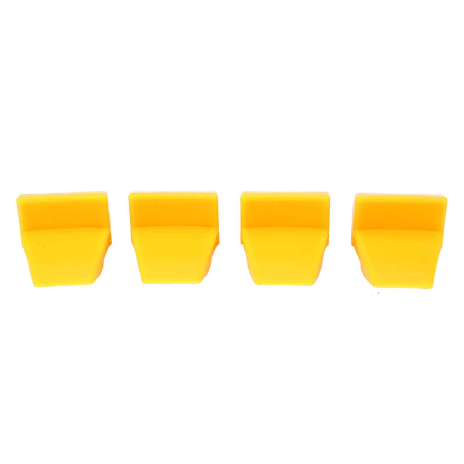 4pcs Tyre Changer Clamping Jaw Protector Plastic Yellow Wheel Rim Guard for Tire Changers