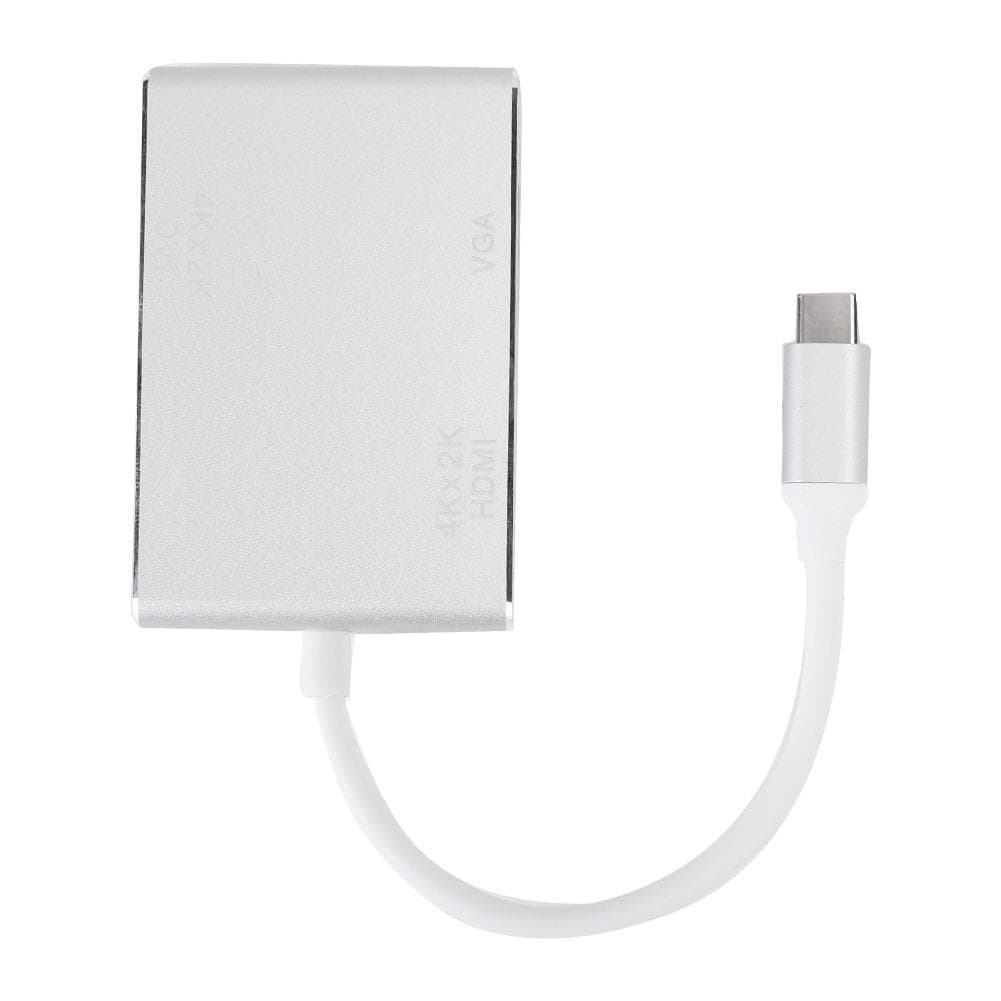Cable Adapter Converter 4 in 1 TypeC to HDMI DVI VGA USB 3.0 MultiFunction Laptop Computer