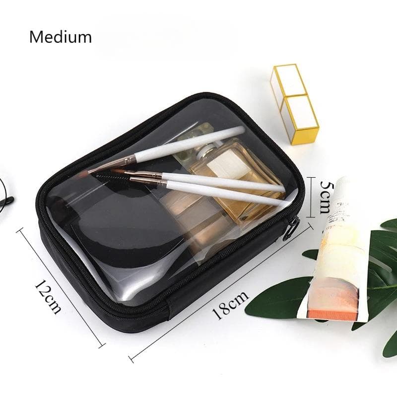 Women Makeup Bag Waterproof Clear Travel Cosmetic Bags Case Travel Make Up Kit Bags for Men Toiletry Brush Organizer Pouch