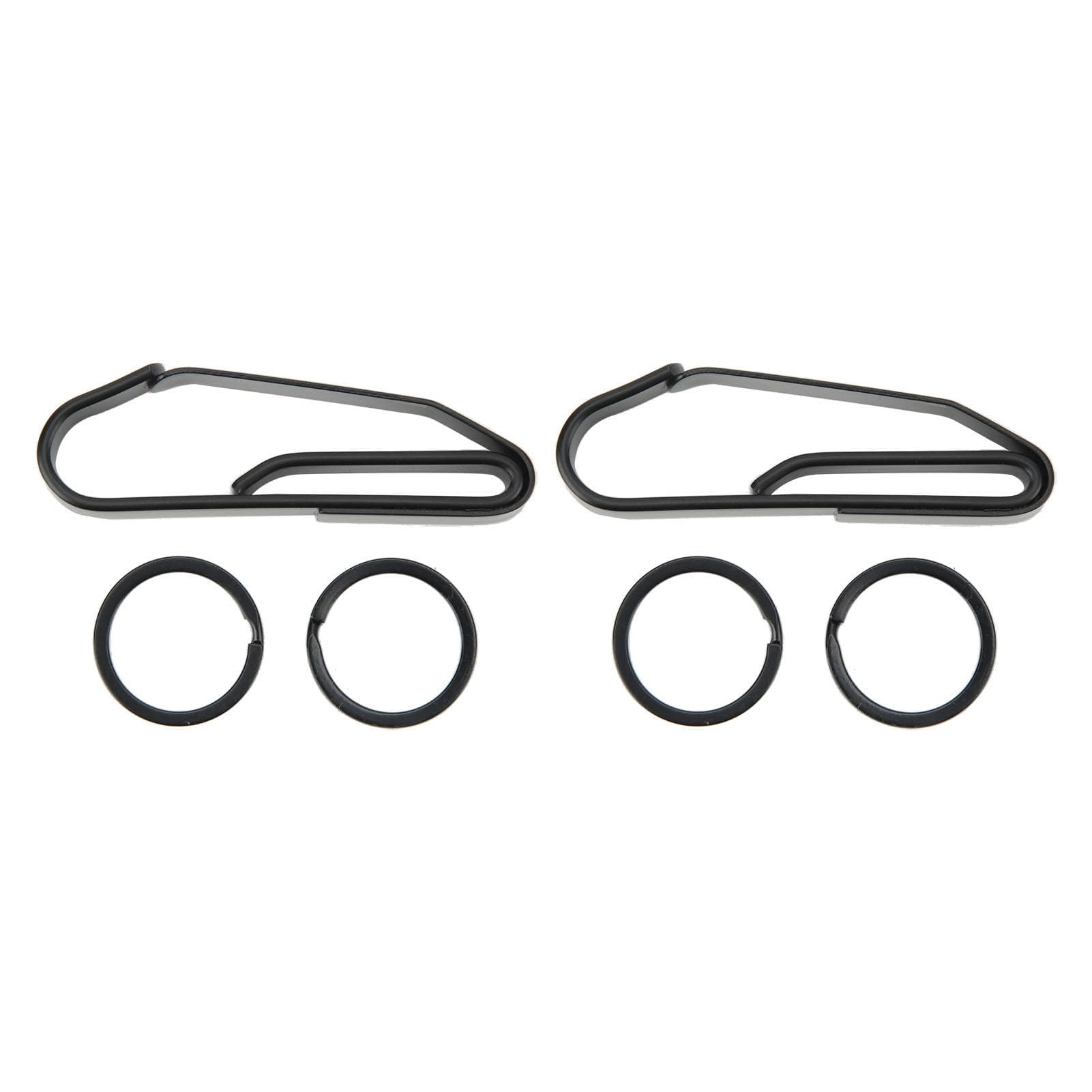 2Pcs Car Fob Key Chain Holder Clip Outdoor Hanging Buckle Stainless Steel Keychain Old Type