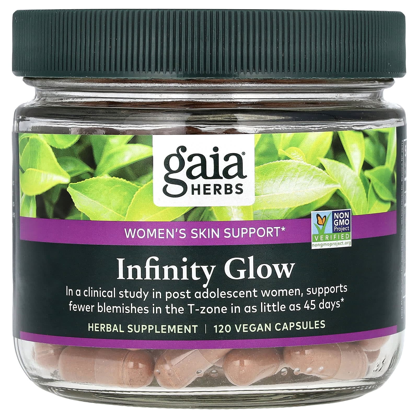 Gaia Herbs, Infinite Glow, Women's Skin Support, 120 Veggie Capsules
