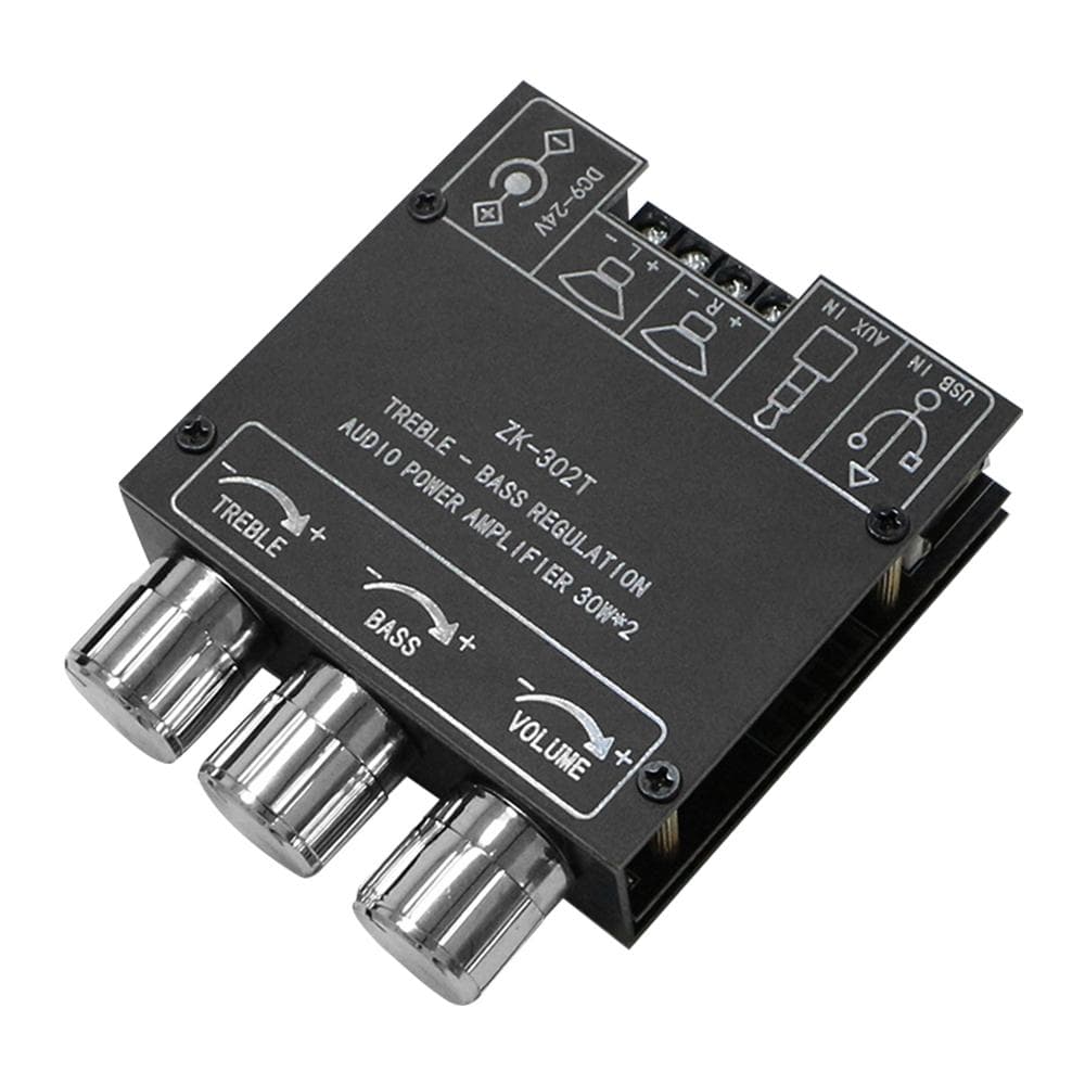 ZK302T 2.0 30WX2 BT Audio Power Amplifier HighPower Output Multiple Protections UserFriendly multicolour