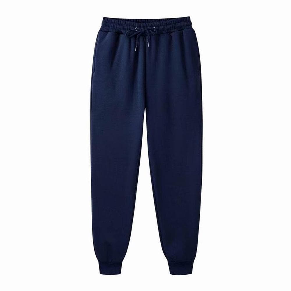 Men Casual Sports Pants Running Workout Jogging Long Pants Gym Sport Trousers for Men Jogger Sweatpants XL navy blue
