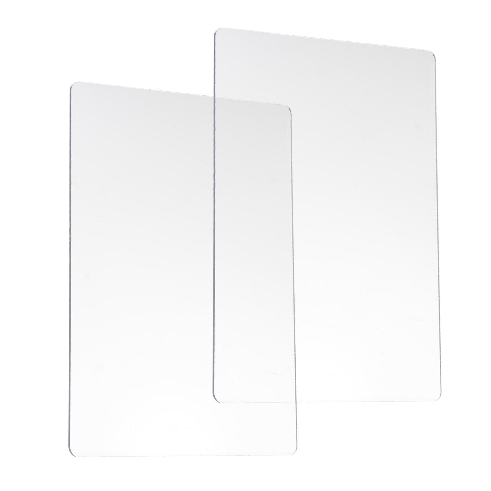 Standard Cutting Pads 2PCS Polycarbonate Plastic Plate for Embossing Machine 22x15cm8.6x5.9in 0 transparent