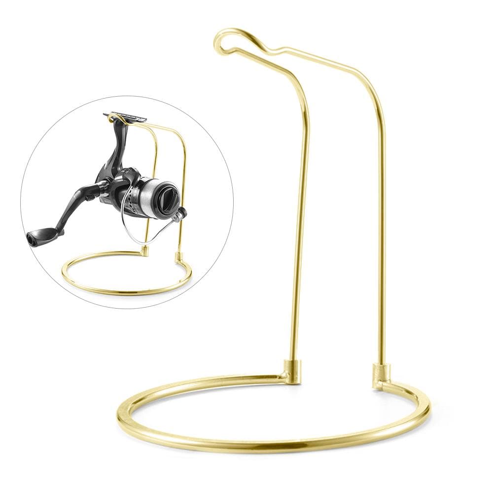 Spinning Reel Rack Fishing Gear Stand Fishing Reel Shelf Fishing Reel Accessory 1 pc gold