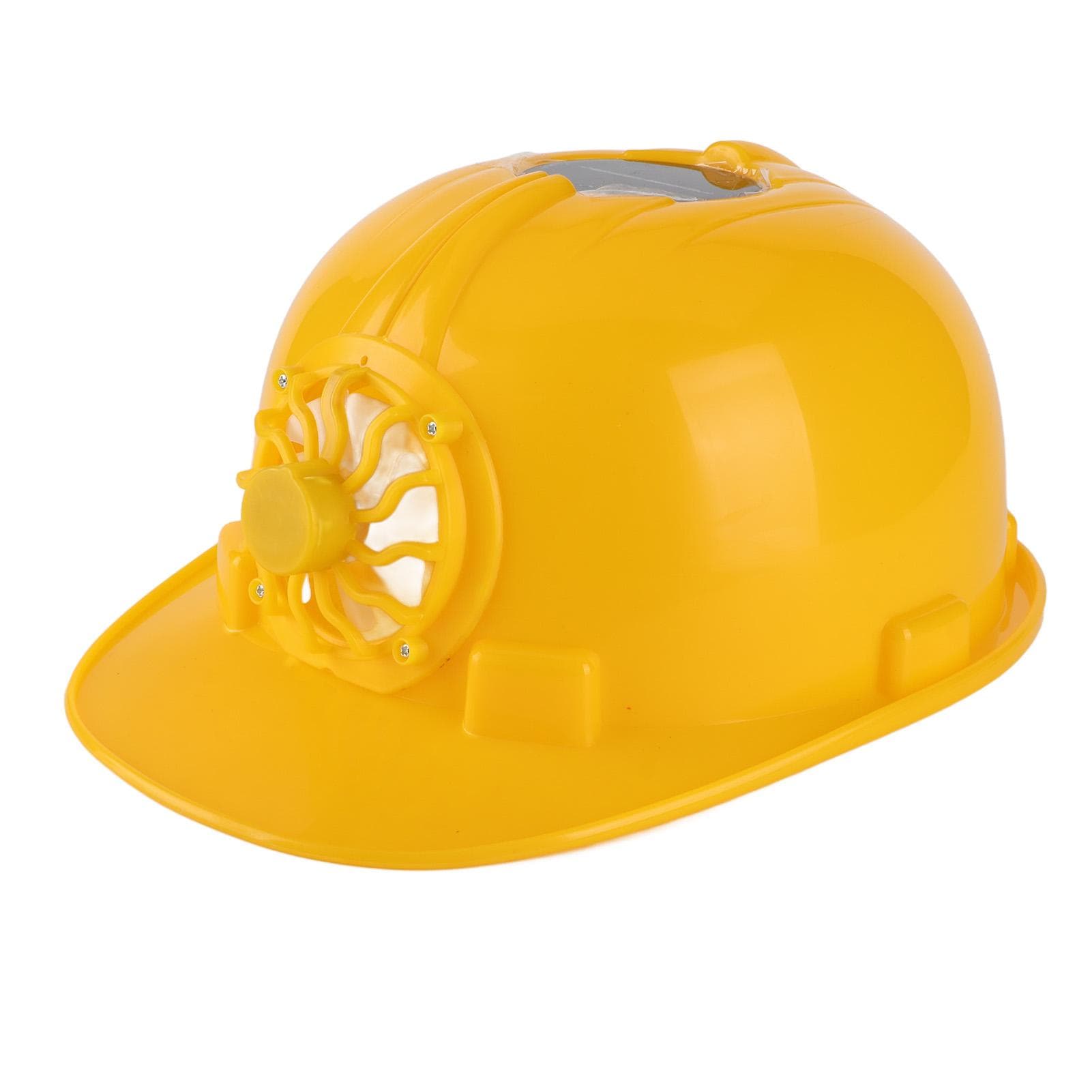 Fan Safety Helmet Front Cooling Solar Cell Powered Breathable Sun Shading for Construction Site