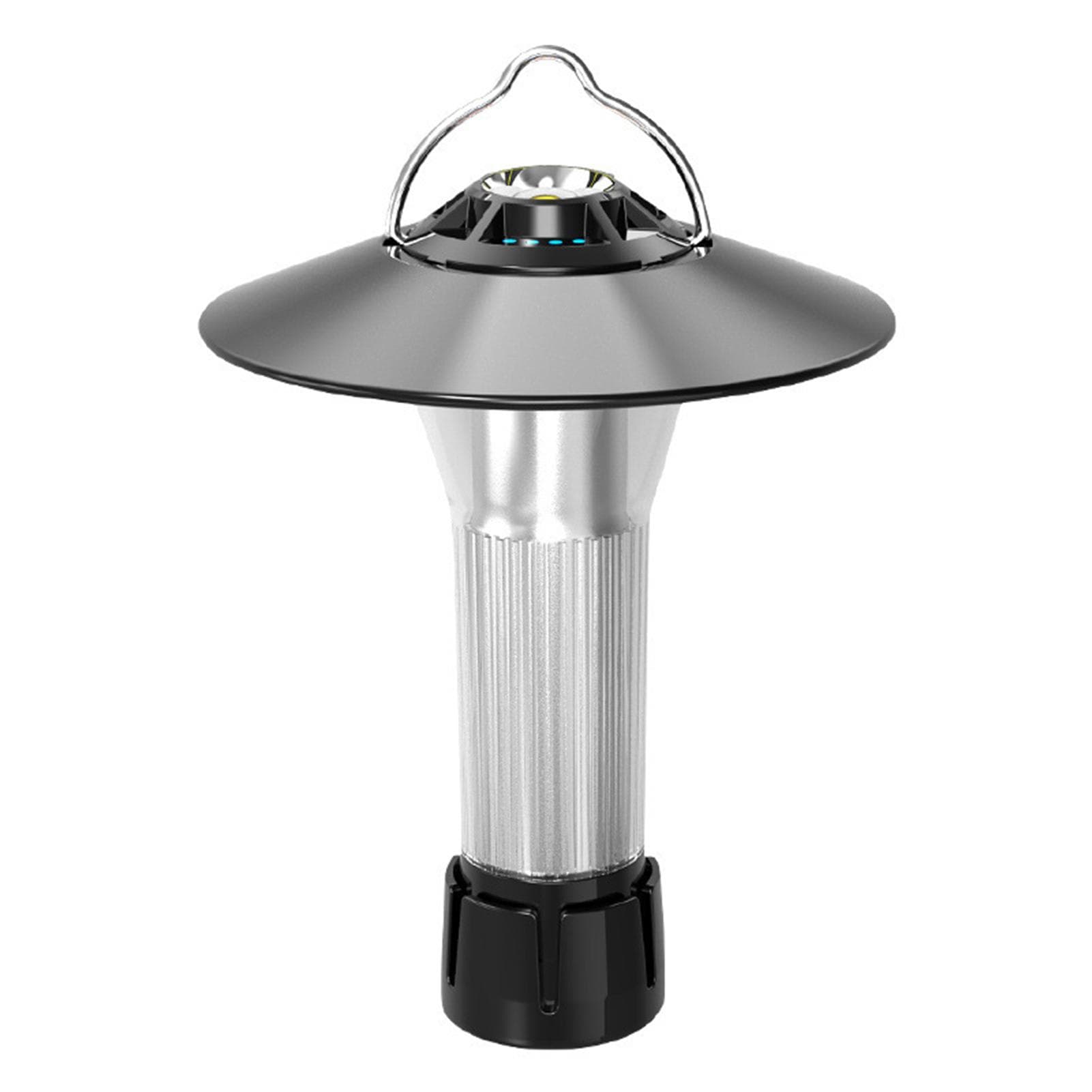 USB Rechargeable Flashlight Waterproof Camping Tent Light Magnetic Work Light with Tripod for black