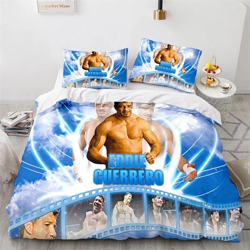 WWE EAW Bedding Set Single Twin Full Queen King Size Wrestling Game Bed Set Aldult Kid Bedroom Duvetcover Sets 3D Print 173x218cm 2pcs