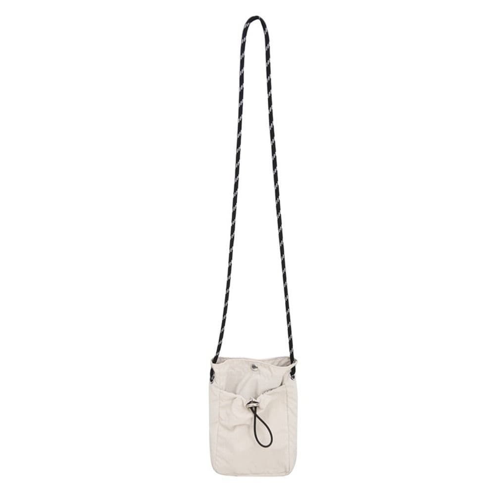 Fashion Canvas Shoulder Crossbody Bags Lightweight Minimalist Style Phone Bag Solid Color Small Coin Purse for Girls white