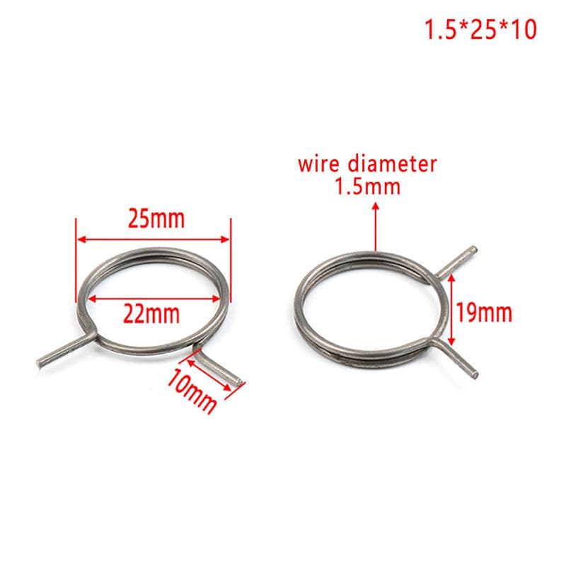 3Pcs Door Handle Springs Door Lever Knob Latch Replacement Coil Torsion Spring 1.5*25*10