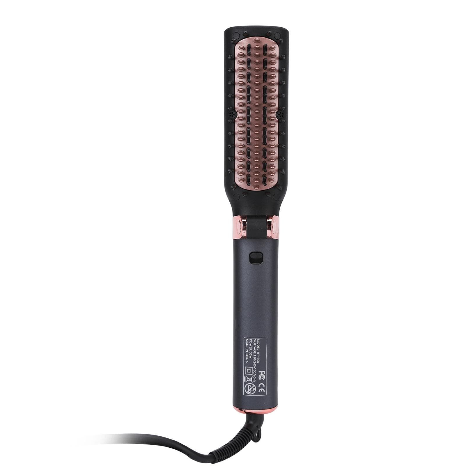 Hot Comb Electric Folding Design Ergonomic Handle Curls Straight Hair Dual Use Pressing Combs for UK Plug