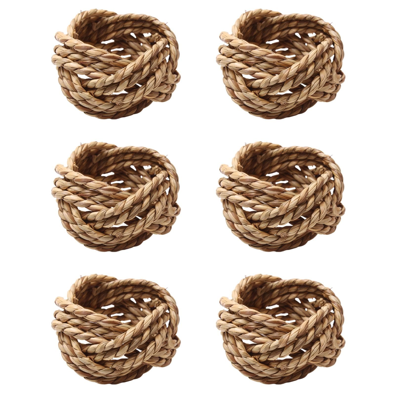 Natural Bamboo Straw Napkin Buckle Twine Napkin Corn Husk Napkin