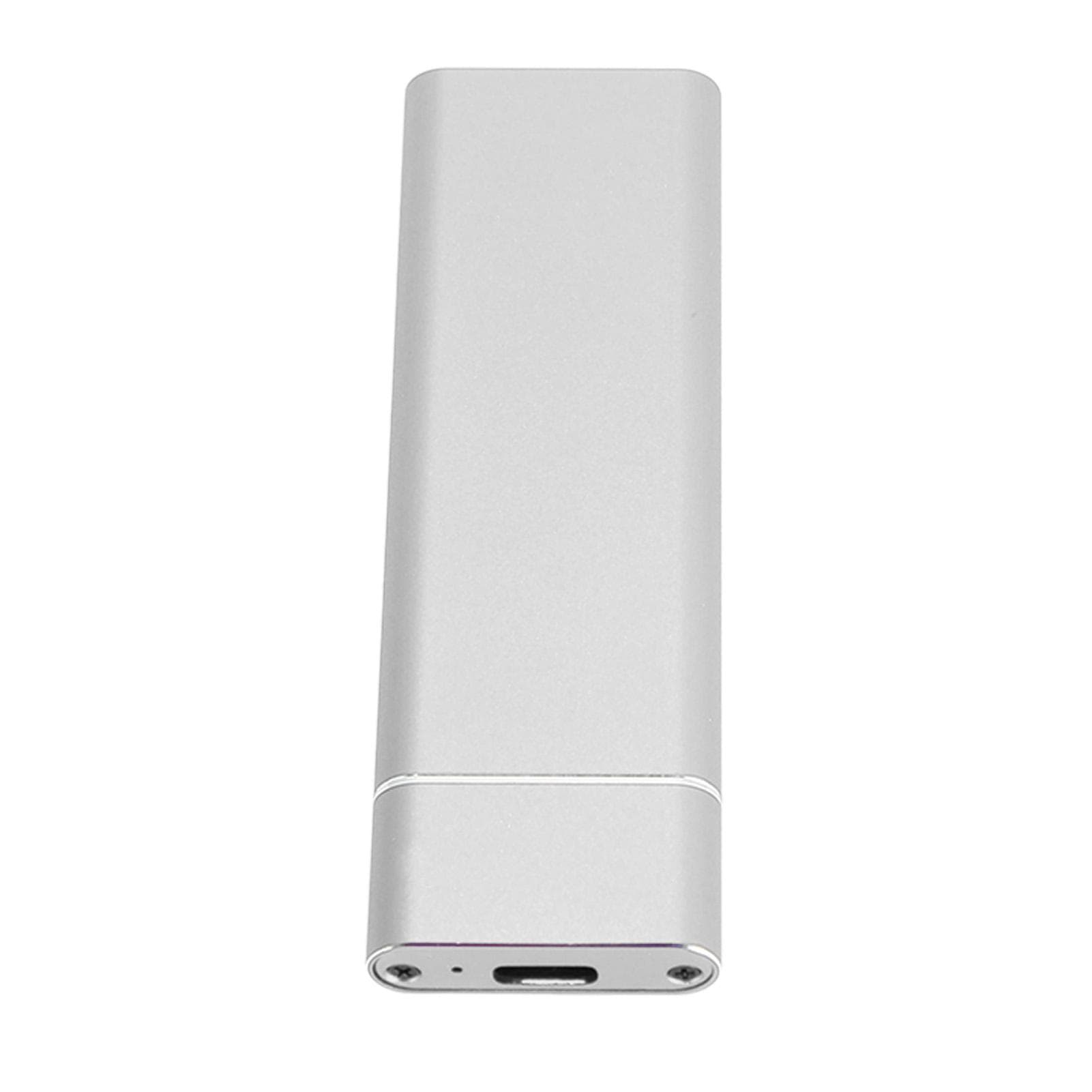 SSD Enclosure M.2 PCIE NVMe SATA Dual Protocol SSD Enclosure Type C High Speed Transfer Aluminum silver
