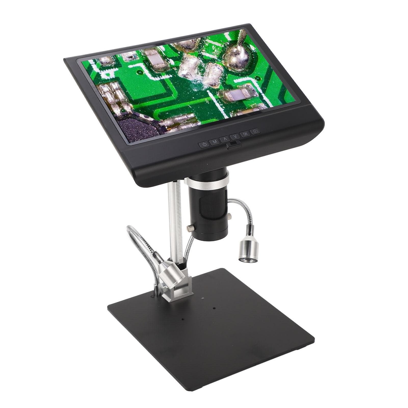 LCD Digital Microscope 10in 1080P Adjustable for Industrial SMD SMT Electronics Repair Soldering