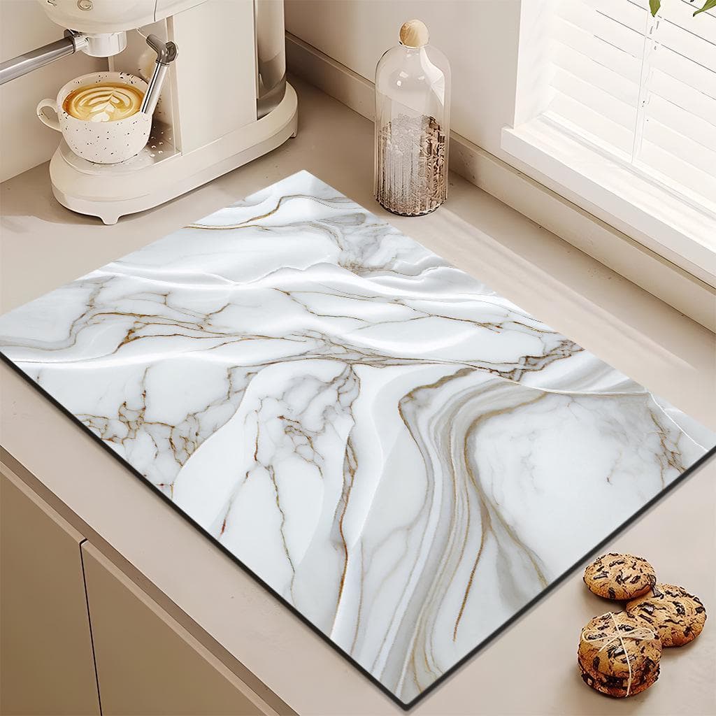 Diatom Mud Absorbent Pad: Kitchen Countertop, Anti-Scald Pot, Insulation, Coaster, and Dish Drying Pad 50*80cm, MAR0064