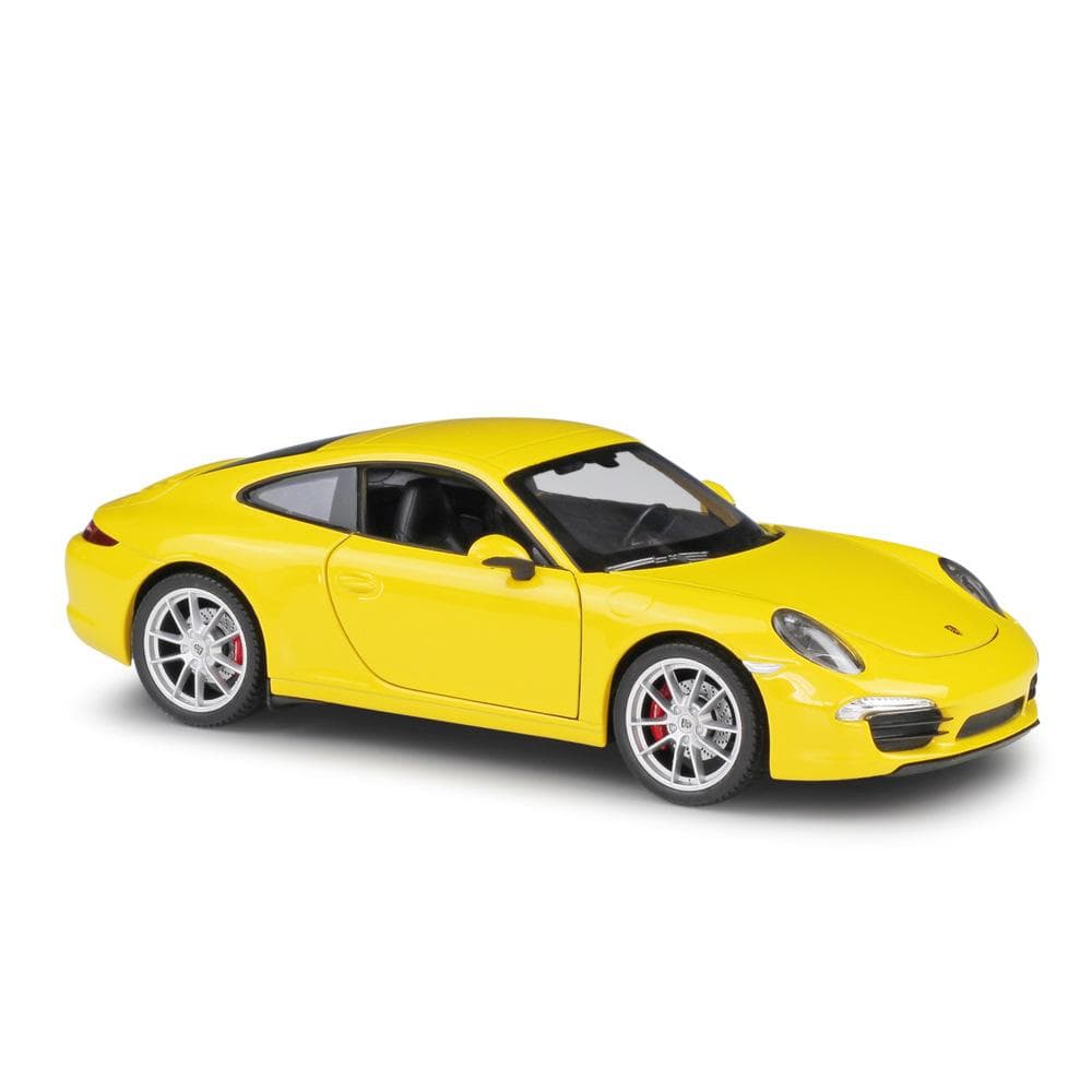 1/24 Scale Welly Porsche 911 CARRERA S Alloy Car Model Diecasts Metal Toy Vehicles Car Model High Simulation Collection Childrens Gifts 1/24-19x7.5x5.5cm yellow