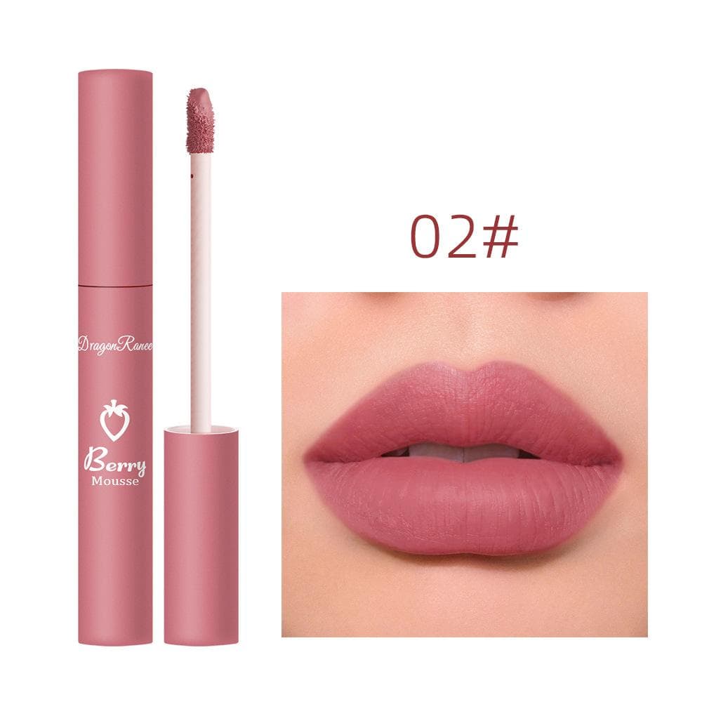 12 Colors Nude Matte Lip Gloss Long-lasting Velvet Lipstick Waterproof Non-fade Non-stick Cup Lipsticks Women Makeup Cosmetic 02