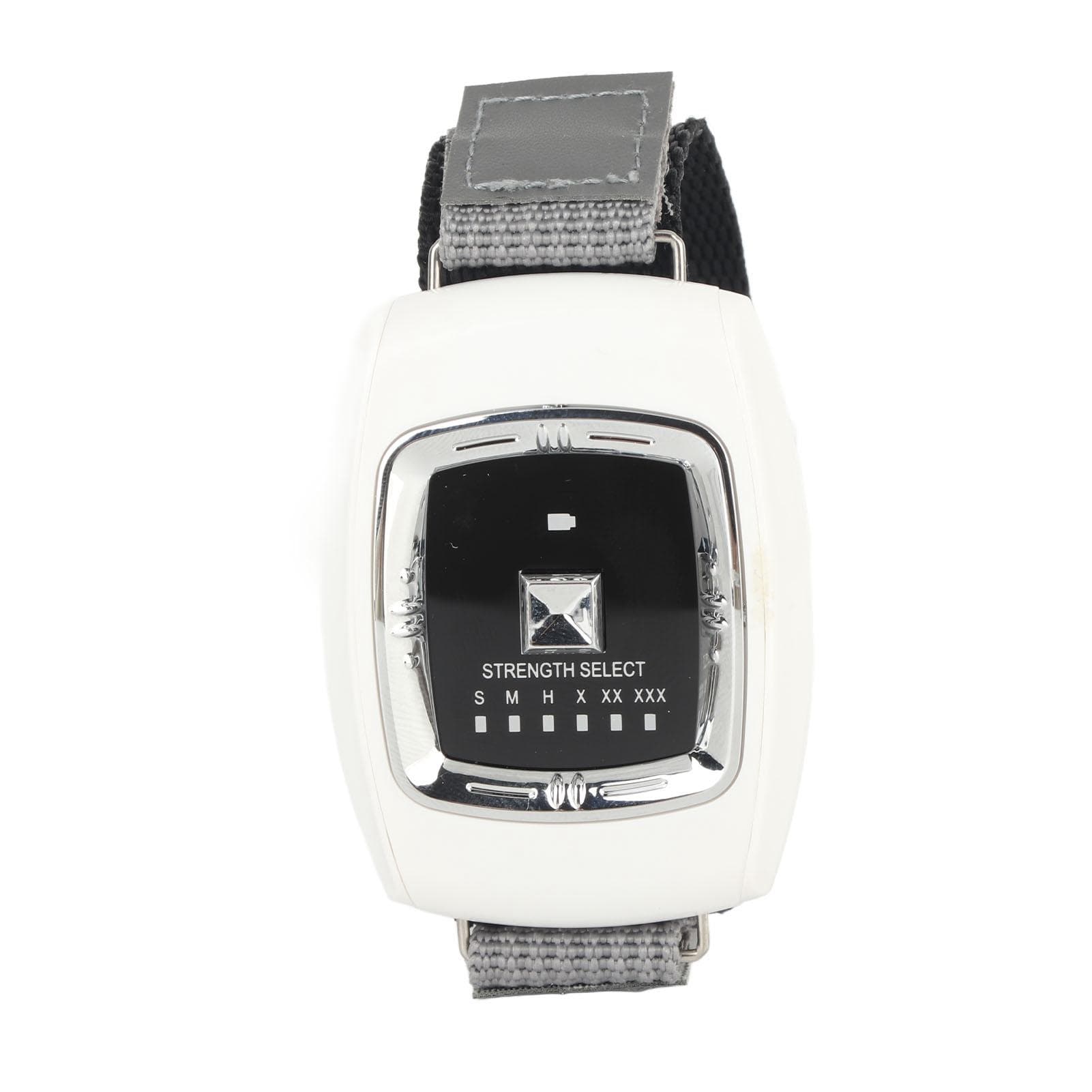 Snore Watch Electric Portable 3 Modes Dredging Meridians Breathable Adjustable Sleep Aid Watch Blue white