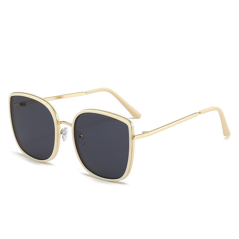 Trendy Women Fashion Glasses Oversized Rectangular Frame Dark Lenses UV Protection Stylish Sunglasses