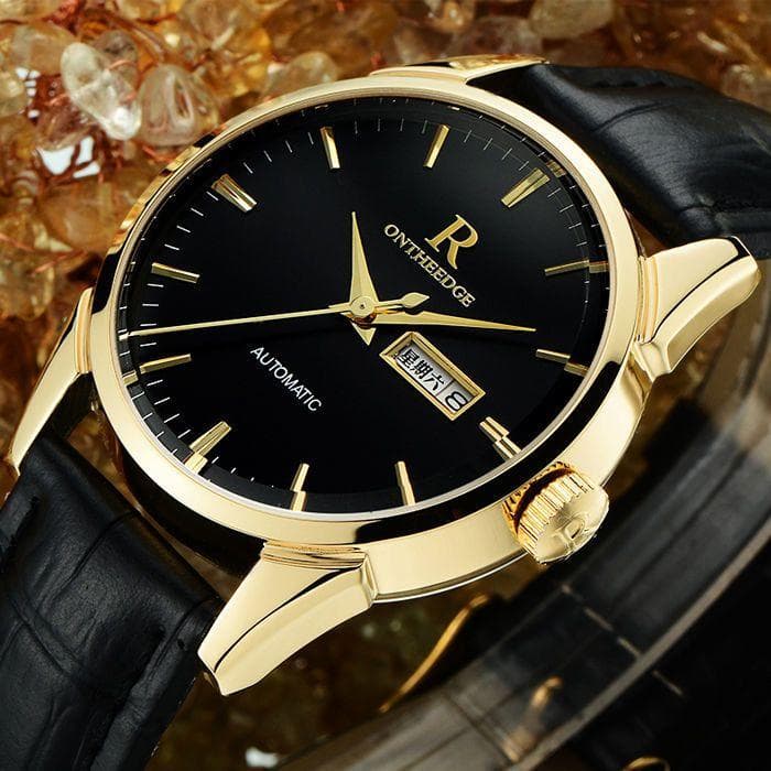 Luxury  Luminous Rhinestone Military Watch Automatic Mechanical Men Steel Watches