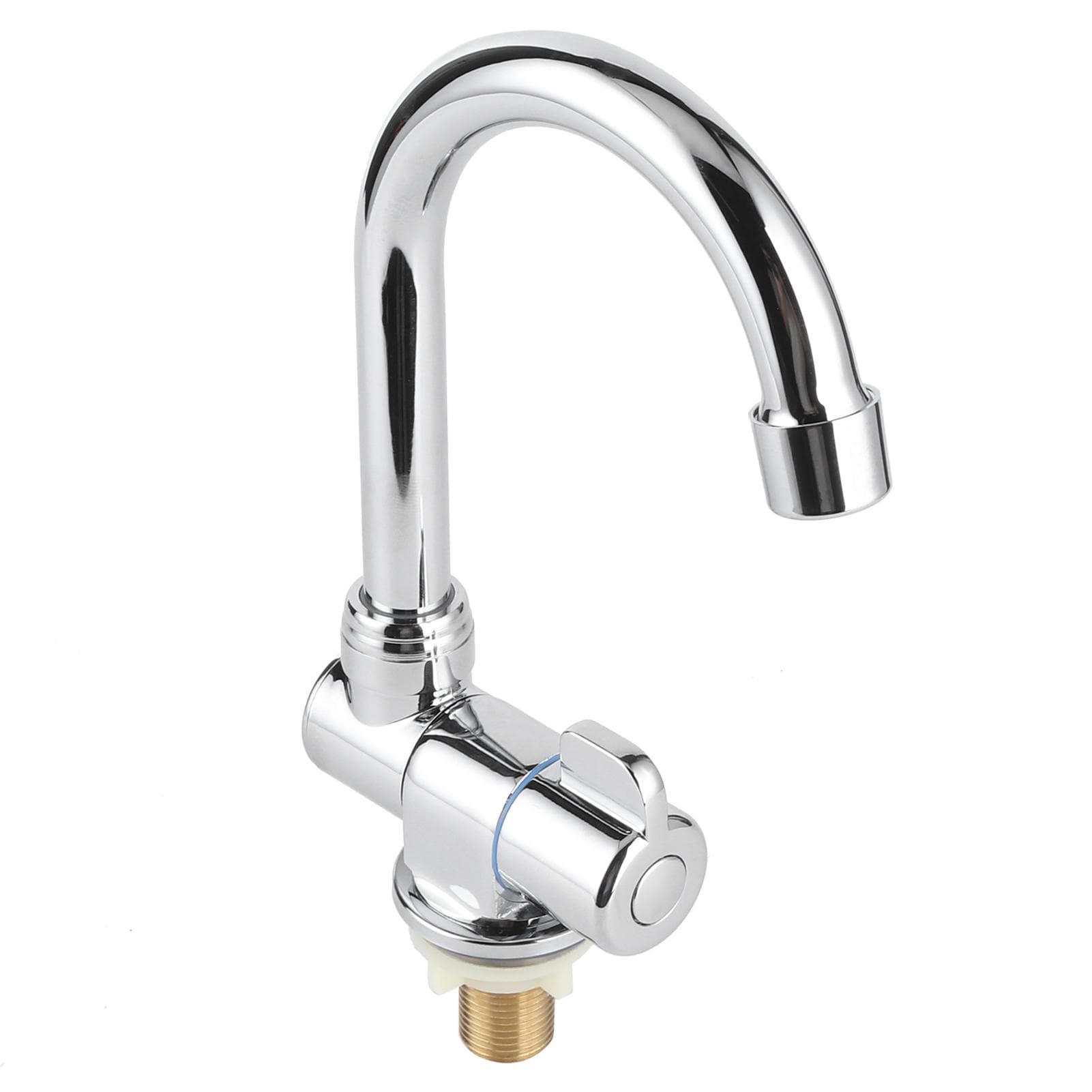 Single Cold Water Tap Basin Faucet 360 Degree Rotation 12in Mounting Thread for RV Motorhome