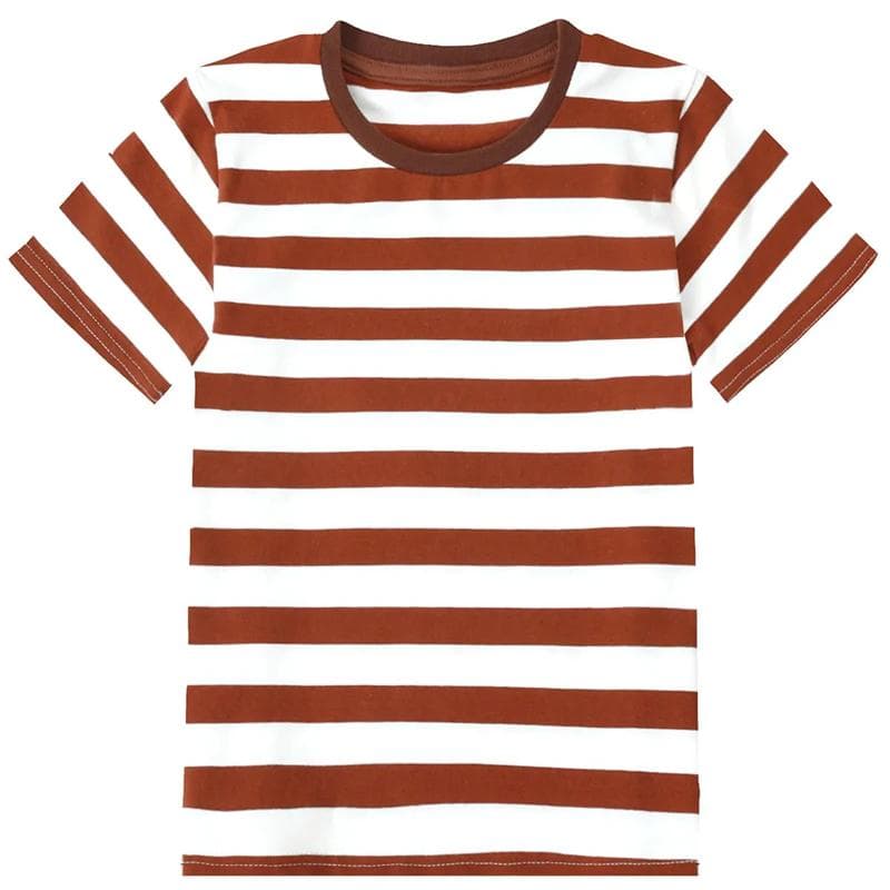 Contrasting Colors Stripes 3d Print Womens T Shirt O-neck Short Sleeve Leisure Men And Women's Summer New Clothing Classic Tee S