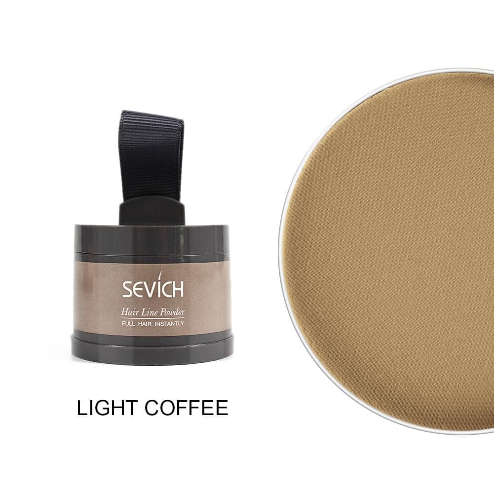 Sevich Magical Fluffy Hairline Powder Hair Line Shadow Hair Concealer Root Cover Up Gray Coverage Unisex Instantly 9 Color light coffee