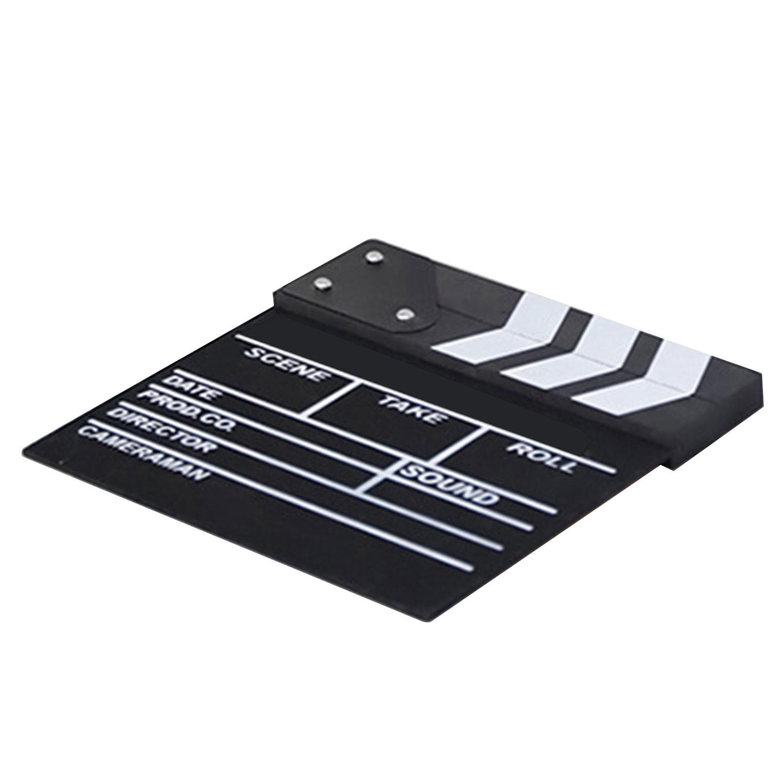 Movie Film Clap Board 20 X 20cm Dry Erase Black Wooden Clapper Board for Director