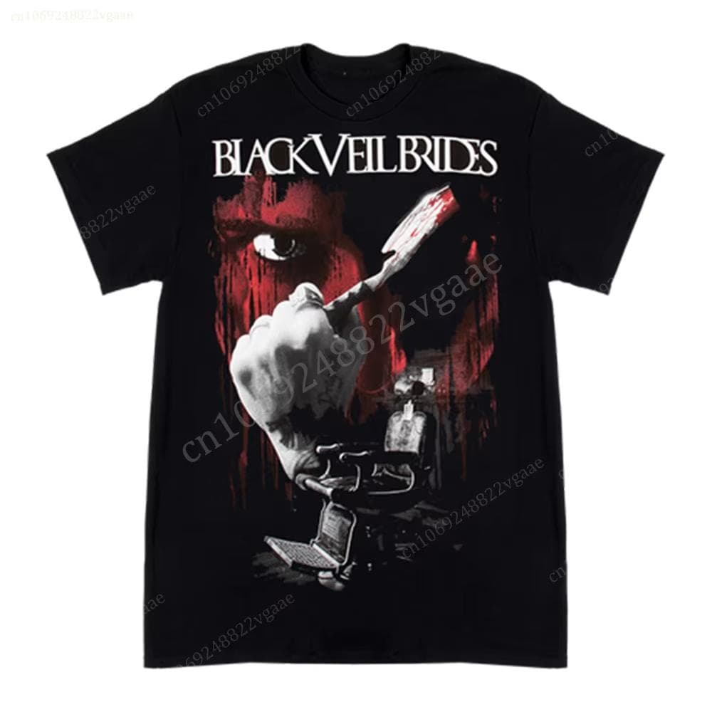 Summer Black Veil Brides T Shirt Men Cotton Women Vintage Short Sleeve Kids Tee Shirt Oversized Tops XXXL