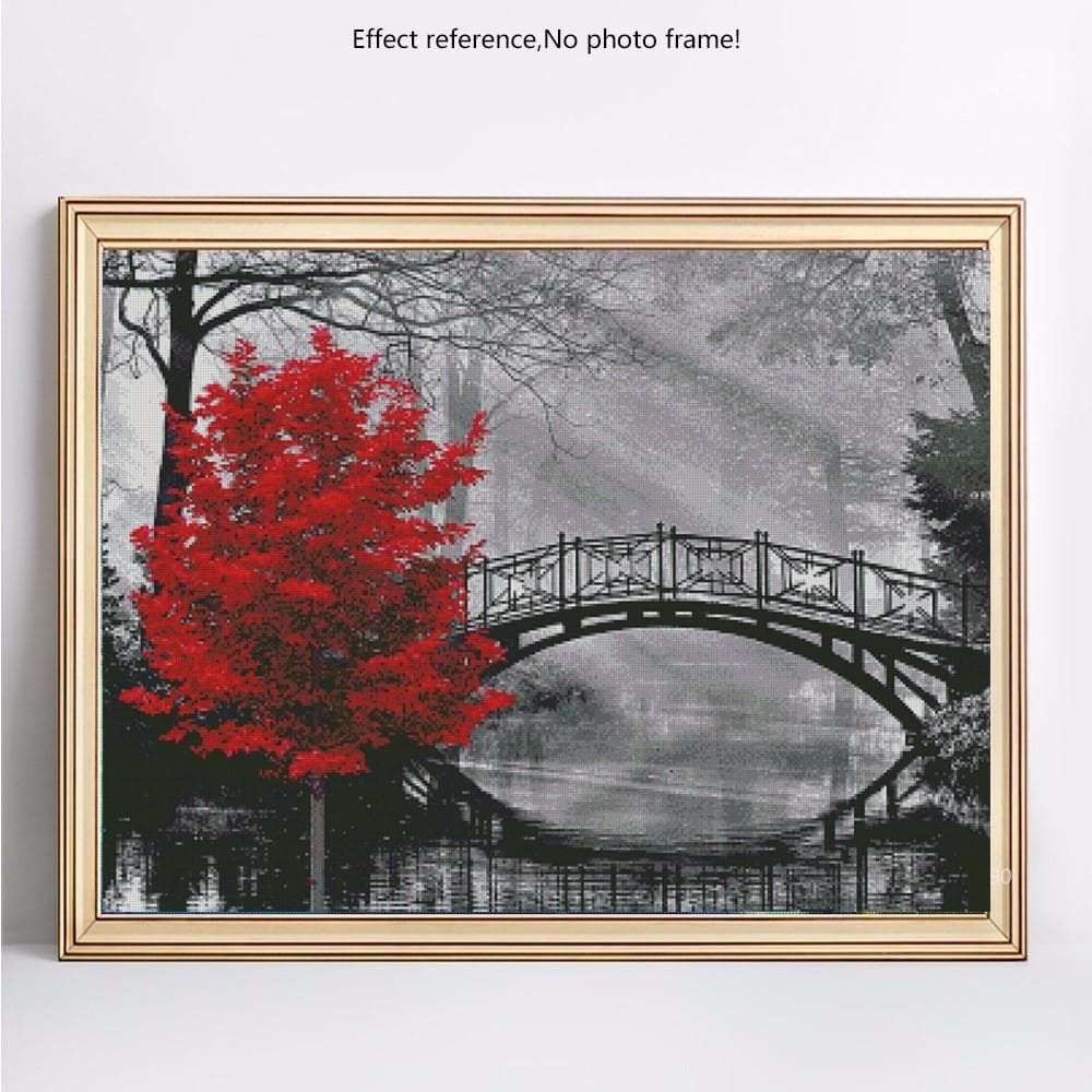 Diamond Painting Round Stones Scenic Diamond Mosaic Sale Scenery Picture 20X30