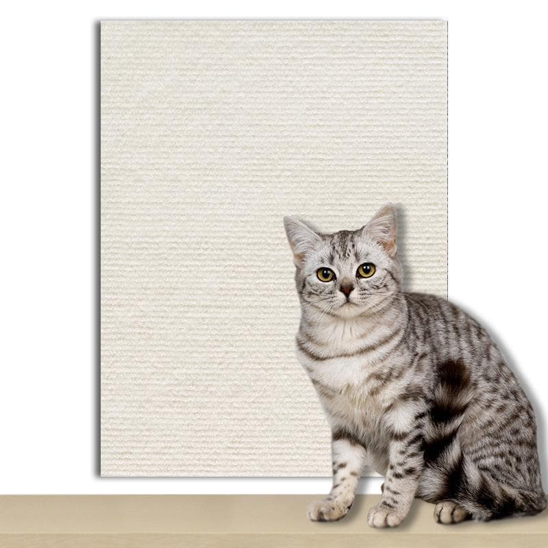 Sofa Protector Sticker: Self-adhesive Fabric Cats Scratch Pad  Cut To Size for Furniture & Walls. 60CM*60CM*4MM off white