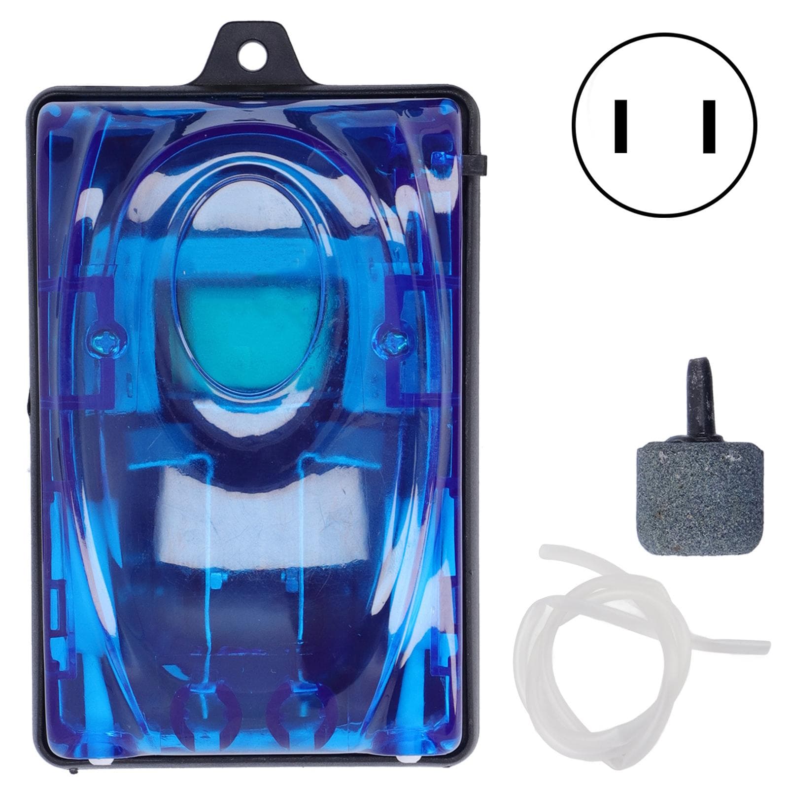 Powerful Fish Tank Air Pump Quiet Operation Double Outlets with Bubble Stone Aquarium Supplies
