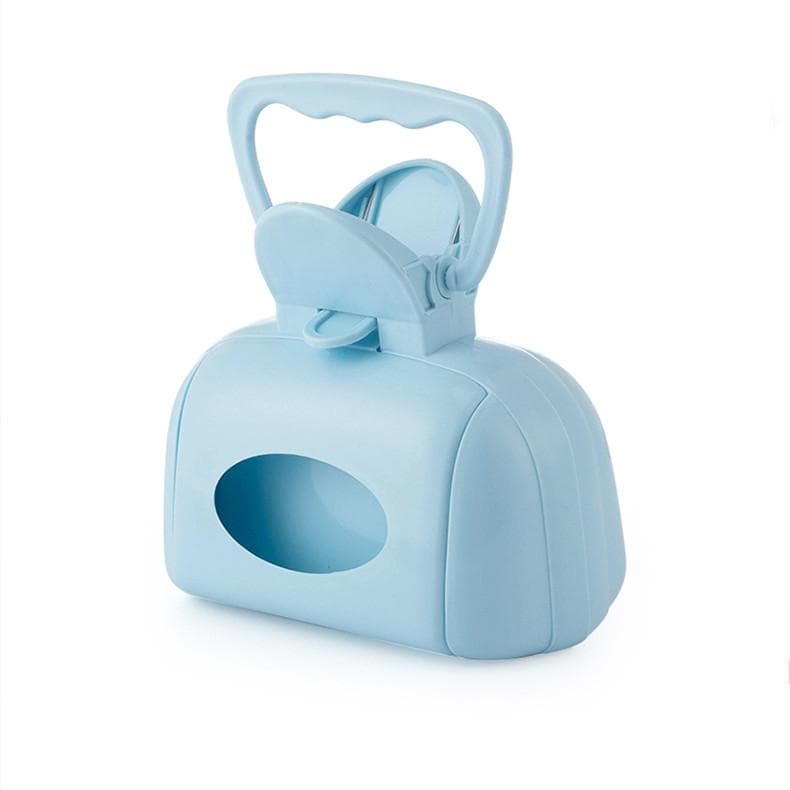 Dog Poop Bag Dispenser Pet Waste Picker Travel Outdoor Pooper Scooper Scoop Clean Pick Up Remove Clamp Cleaning Tool Pet Product blue