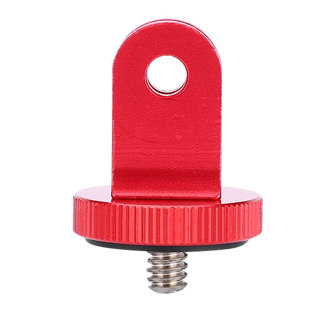 14 Mini Tripod Mount Adapter Video Action Camera Accessory Aluminum Alloy (Red) red