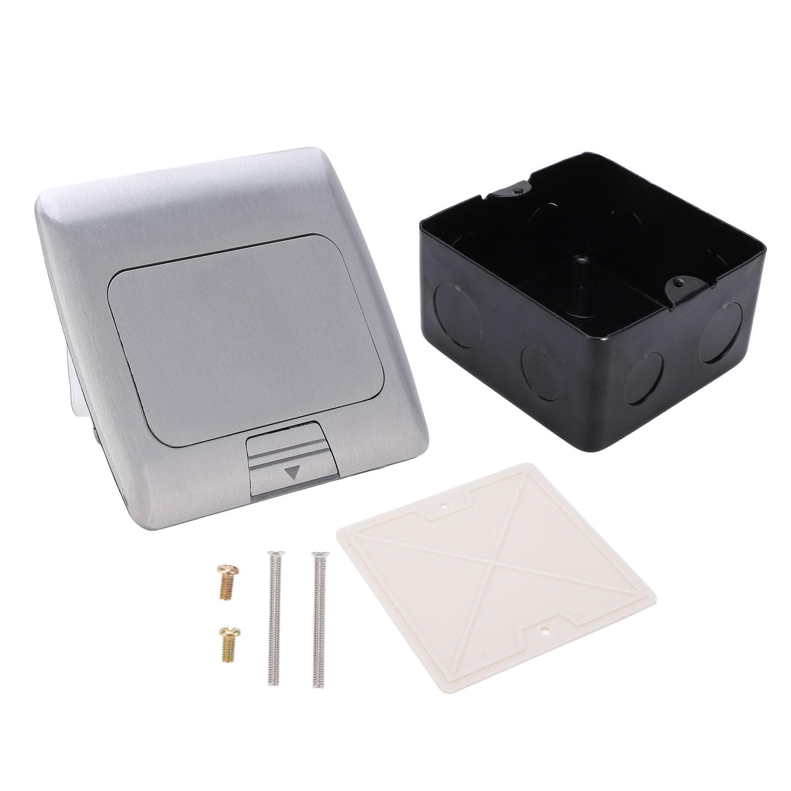 Floor Socket Waterproof Good Sealing Embedded Safe Practical Silver Half Arc Bounce Floor Socket