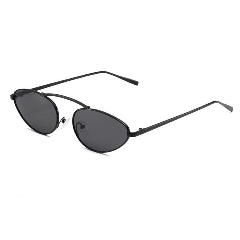 New Metal Cat Eye Sunglasses Sharp-angled Trendy Fashionable Women 407 Personalized Stylish