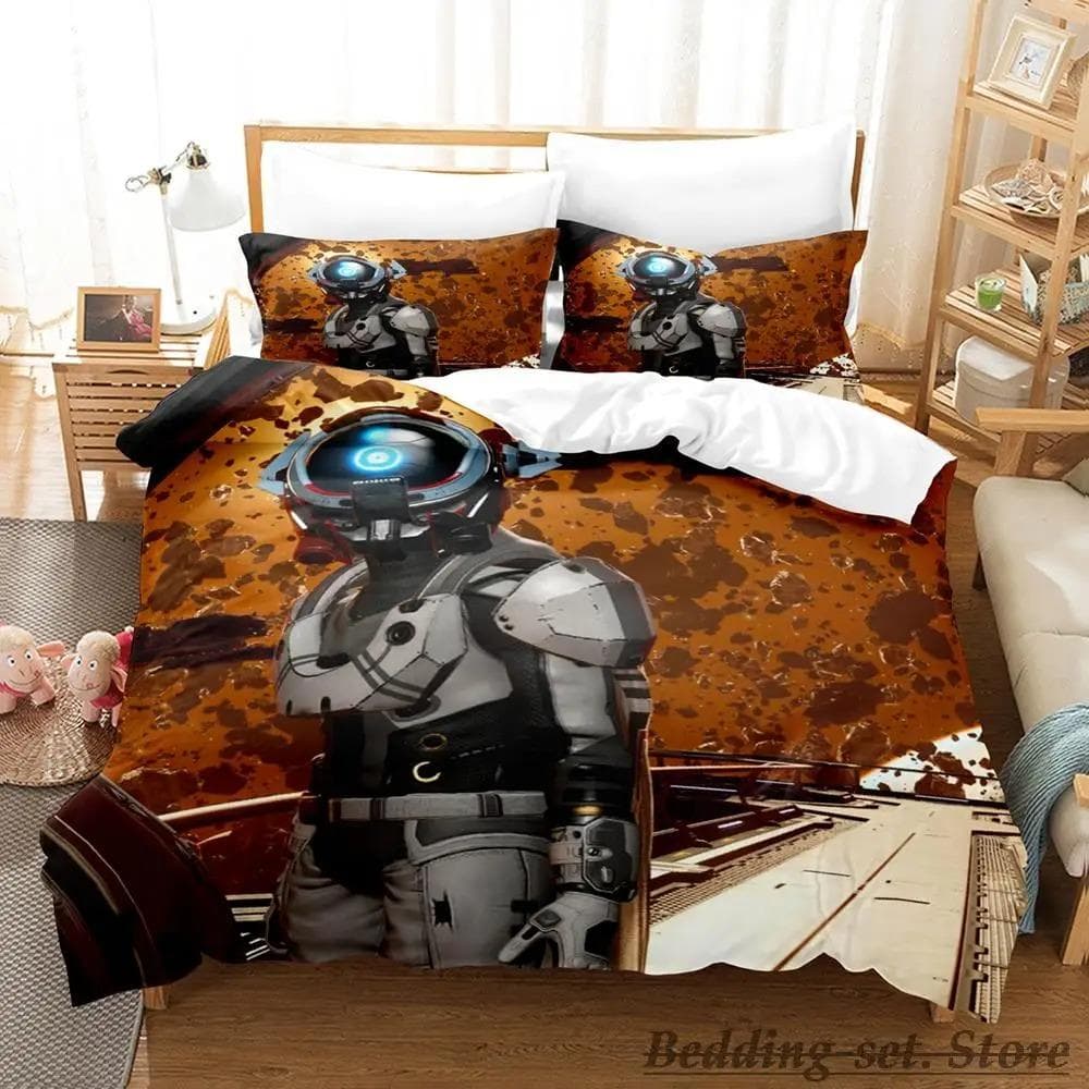 No Man's Sky Bedding Set Single Twin Full Queen King Size Bed Set Adult Kid Bedroom Duvetcover Sets Anime parure de lit Bed 70x133cm 2pcs