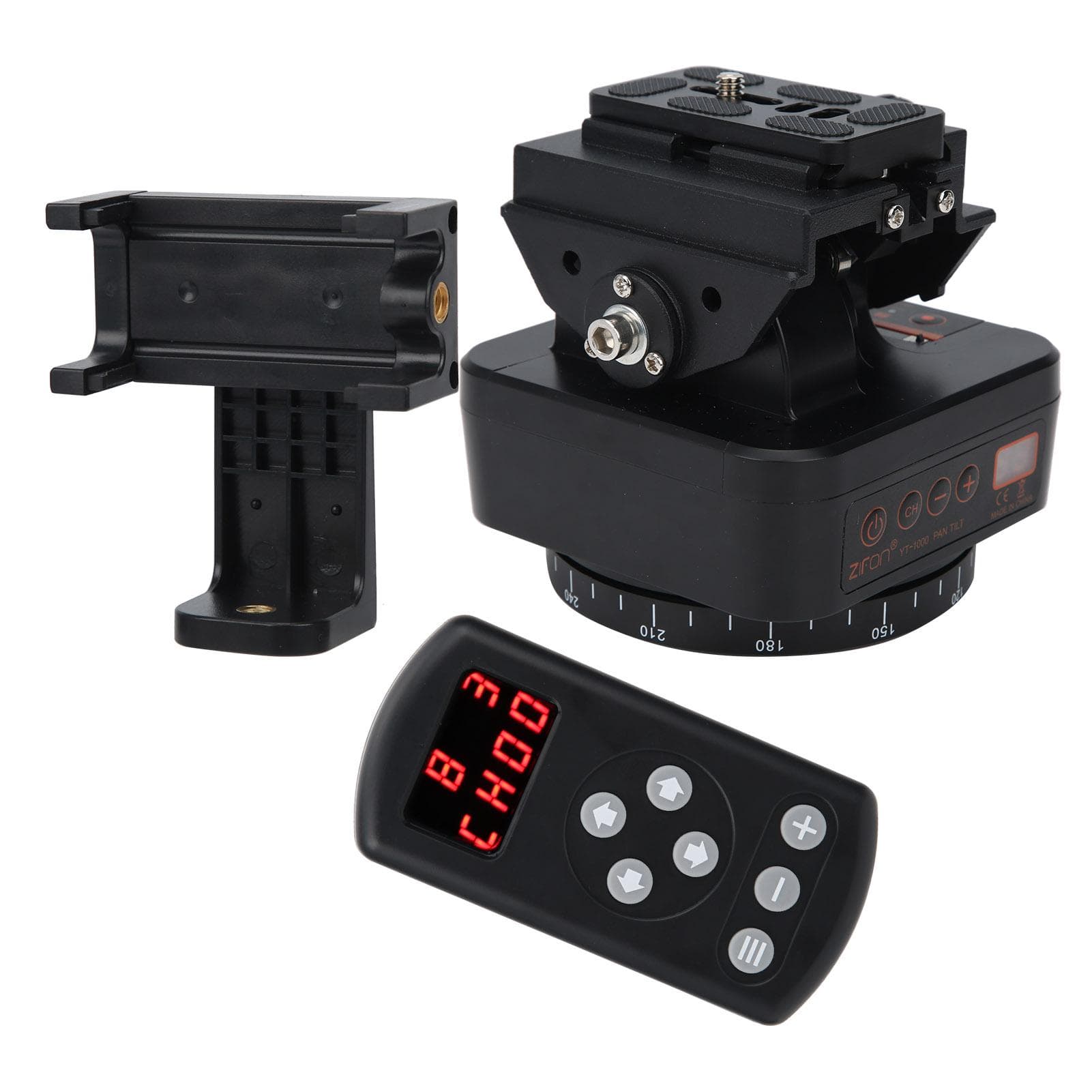 YT1000 Panoramic Electric Ball Head Wireless Remote Control for Mobile Phone Camera