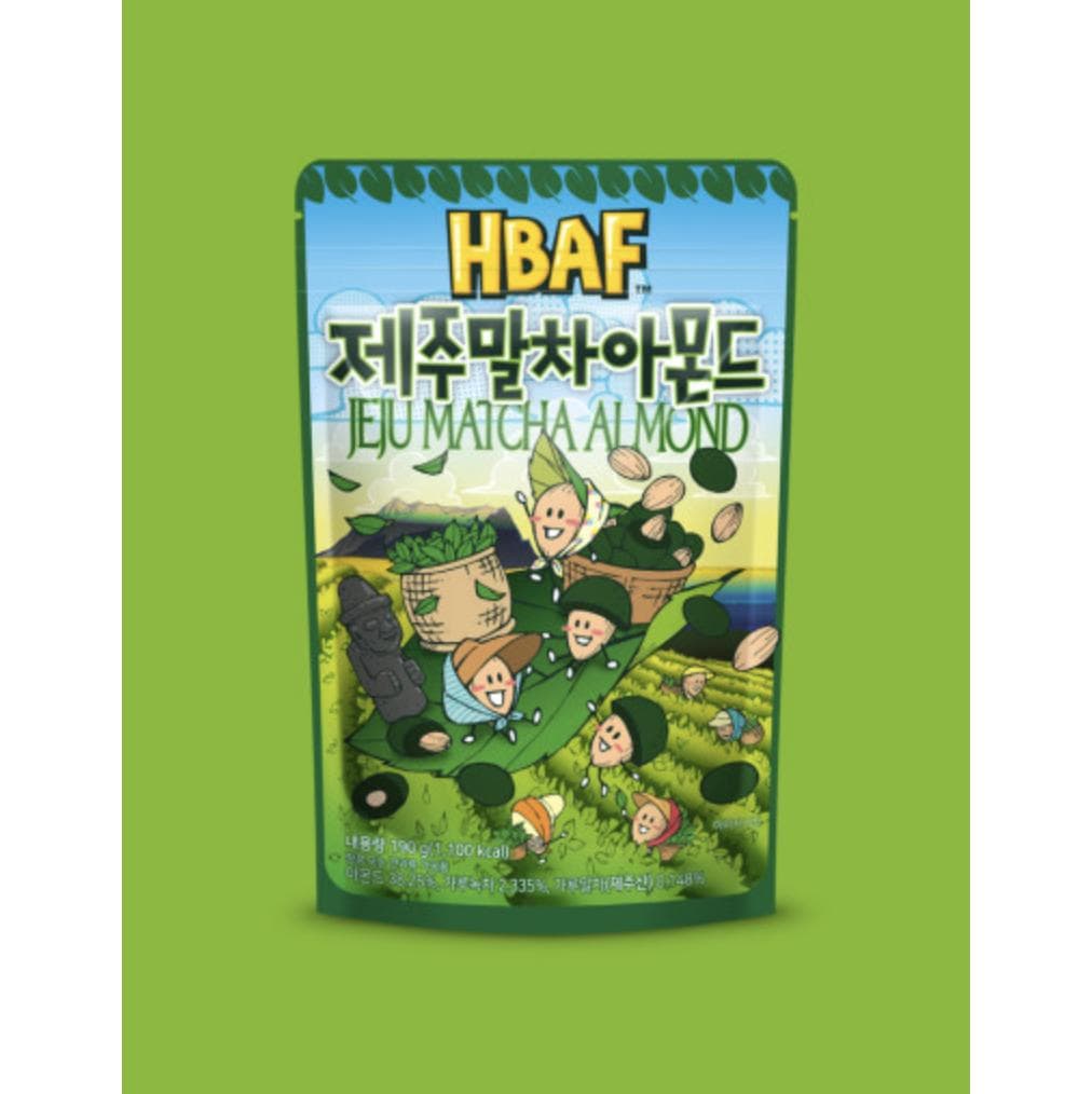 HBAF Seasoned Almonds&Cashewnut 170g/190g (35 Floavors) #Jeju Matcha Almond