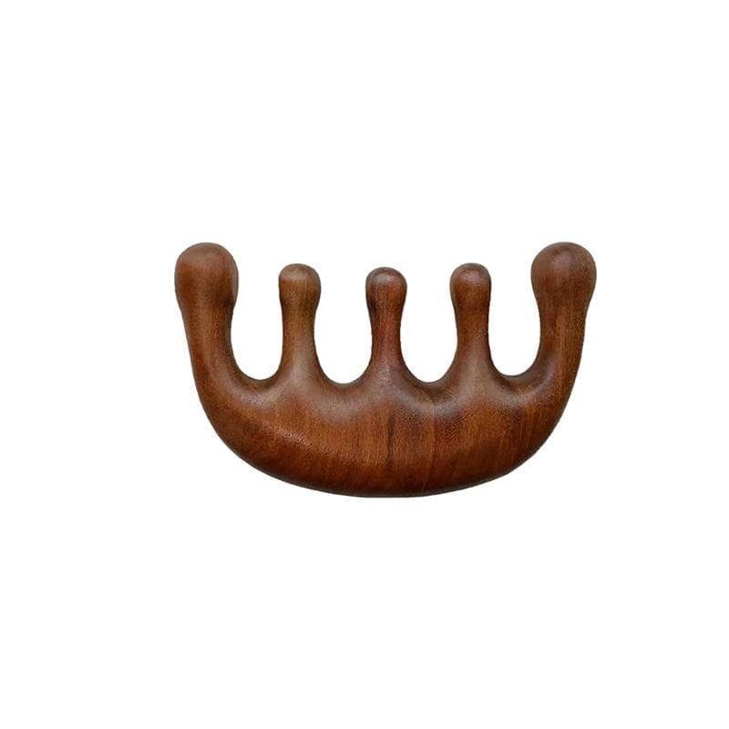 Sandal Wood Five-Finger Meridian Massage Anti-Screw Comb Activity Gym Curly Hair Brush Gift Health Care Tools For Women