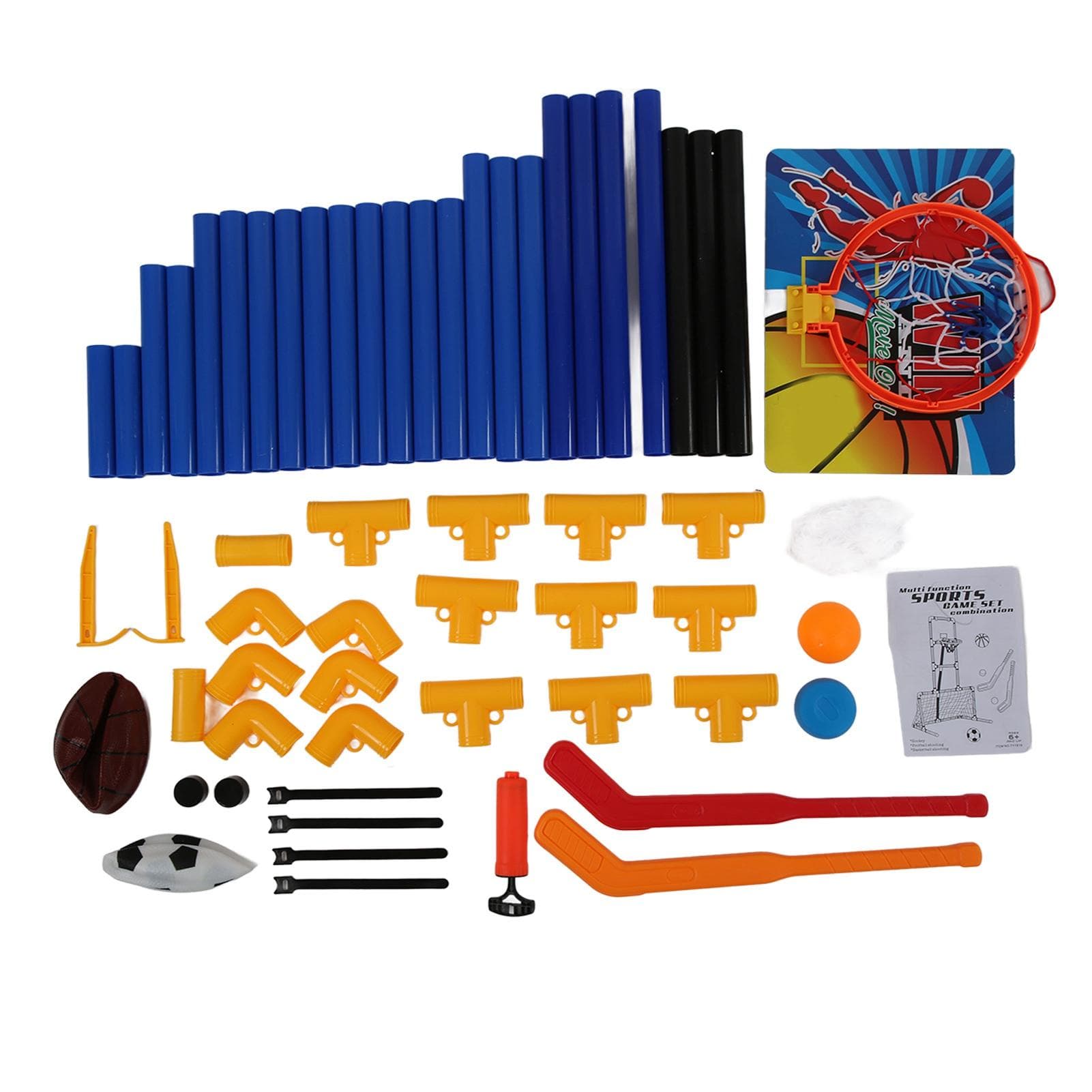 3 in 1 Sports Center Basketball Hockey Soccer Toy Indoor Outdoor Kids Activity Center for 6+ Kids