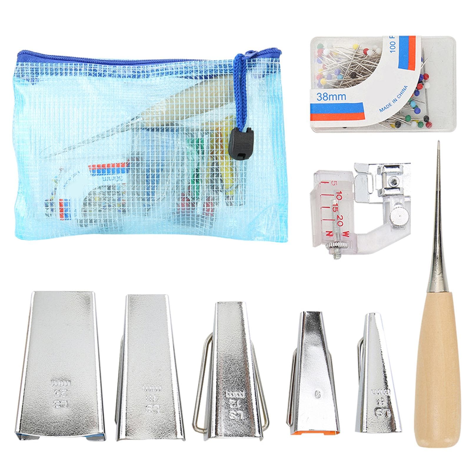 Binding Tool Fabric Bias Tape Maker Quilting Presser Binder Foot Sewing DIY5 Binding Tool Set