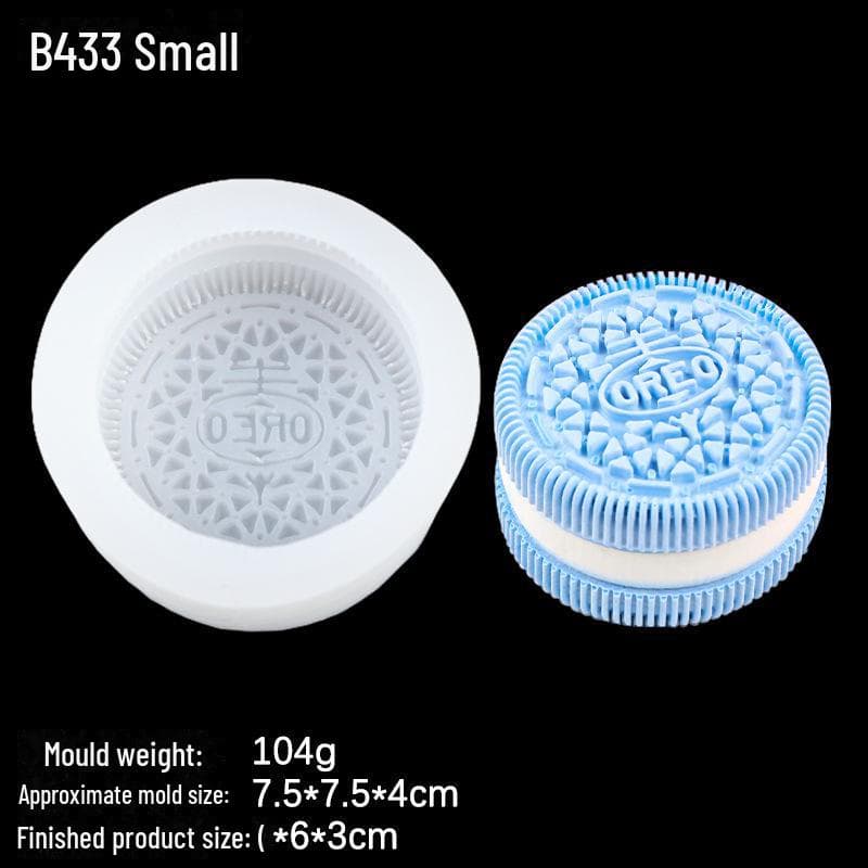 Oreo Biscuit Silicone Mold for Cake, Candle, and Aromatherapy Decoration
