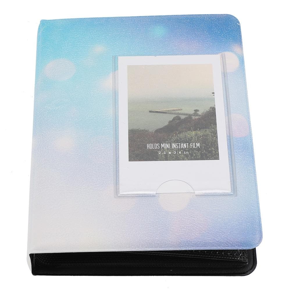 64 Pockets 3in Mini Photo Album for Fujifilm7s/8/25/50s/90 Picture Case Storage Blue